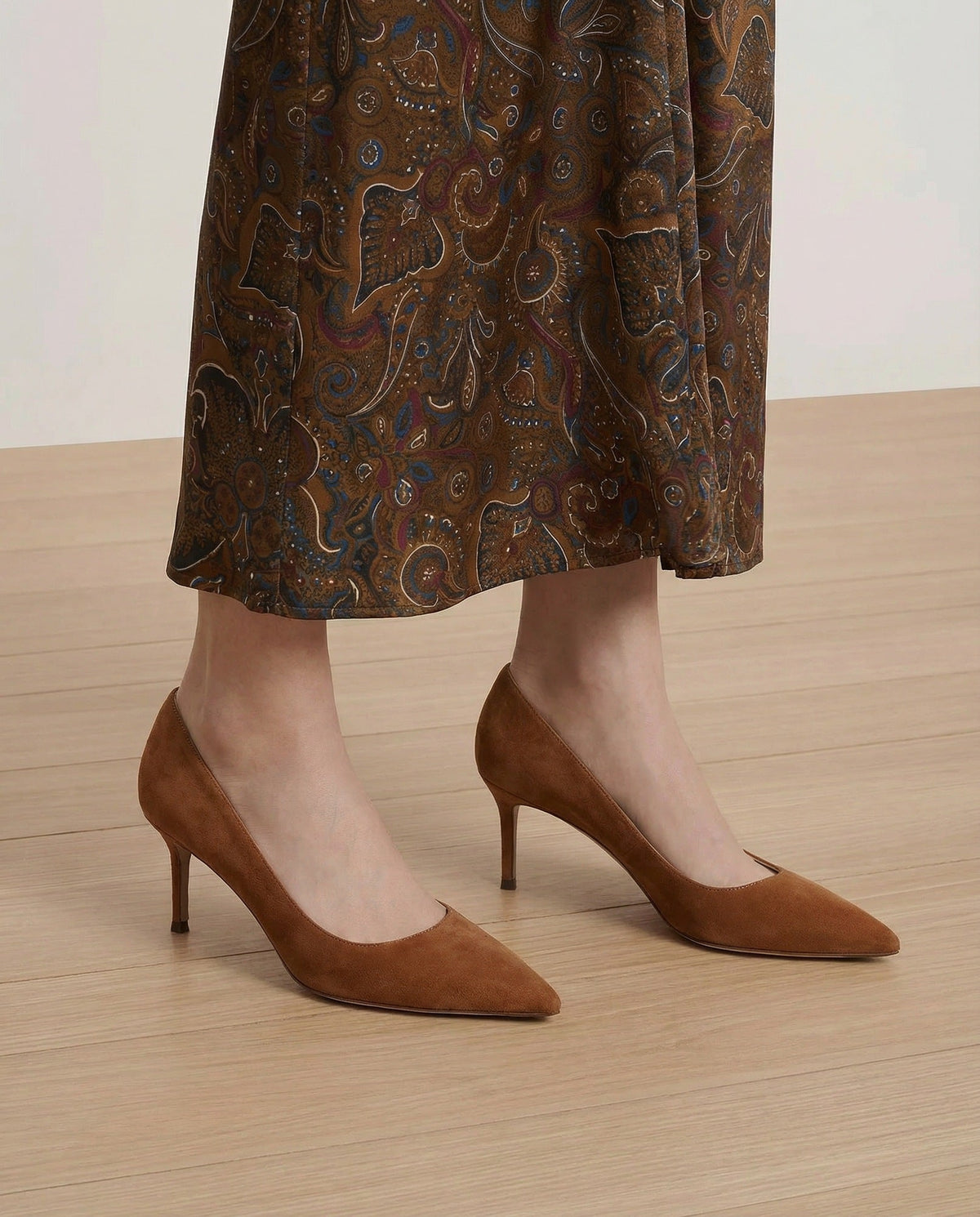 Rita Suede Pump in Hazelwood - Veronica Beard Recommended