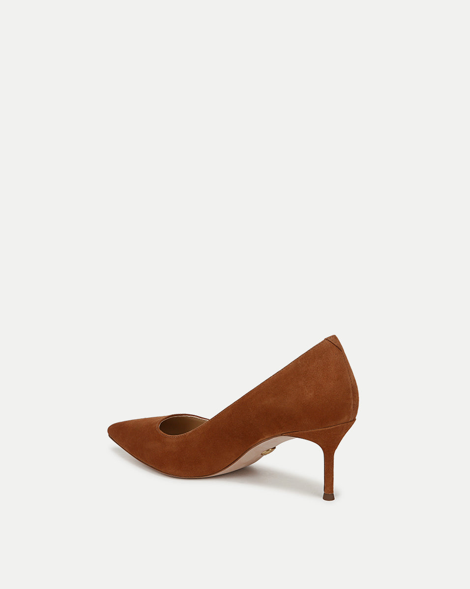 Rita Suede Pump in Hazelwood - Veronica Beard Recommended