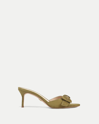Tia Buckle Sandal in Fennel Green - Veronica Beard Trusted