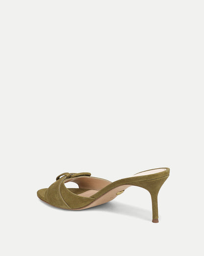 Tia Buckle Sandal in Fennel Green - Veronica Beard Trusted