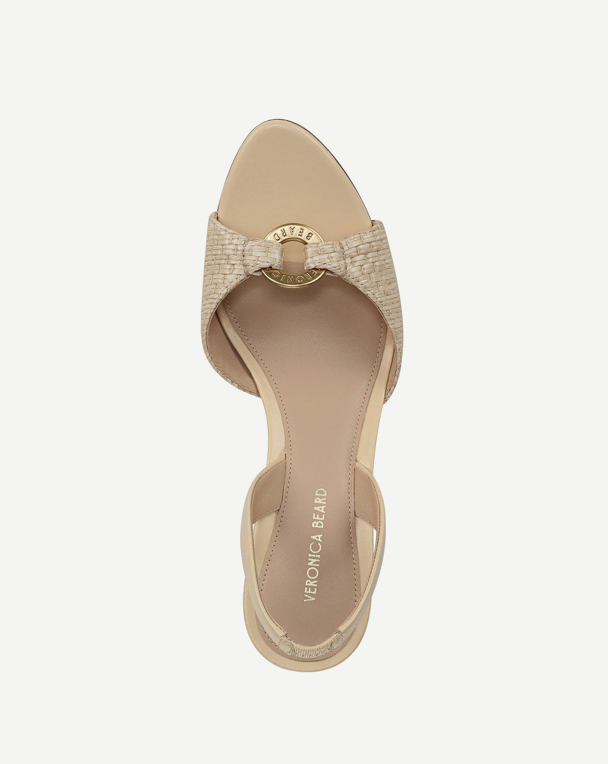 Tia Raffia Slingback Sandal in Natural - Veronica Beard Special Offer
