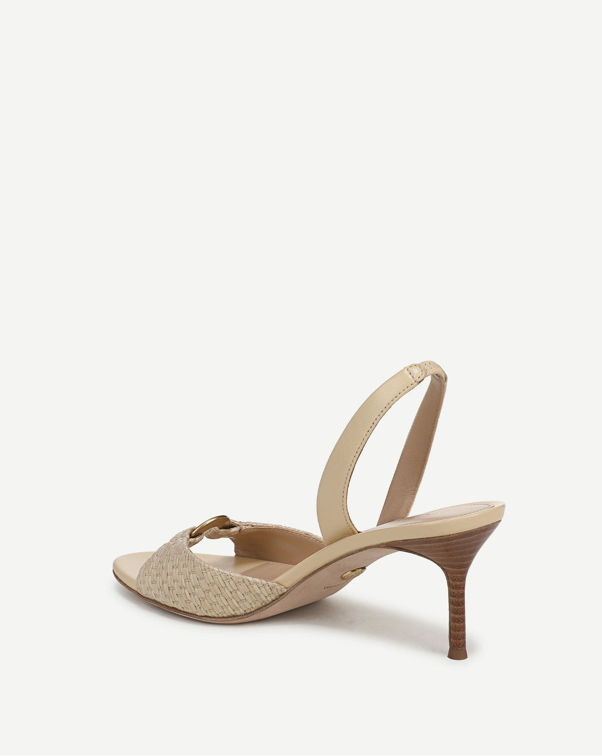 Tia Raffia Slingback Sandal in Natural - Veronica Beard Special Offer