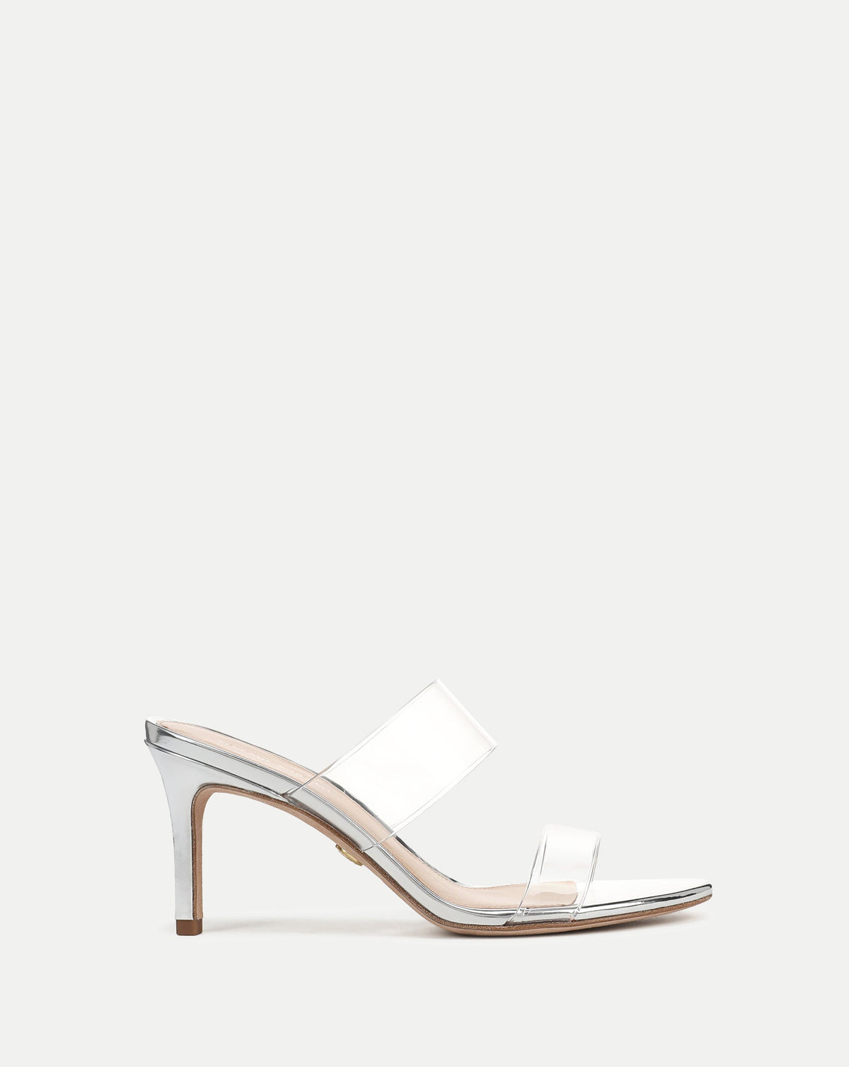 Asha Mid-Heel Sandal in Silver - Veronica Beard Essential