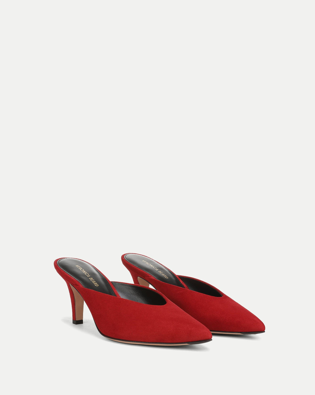 Rochelle Suede Mule in Red - Veronica Beard Everyday