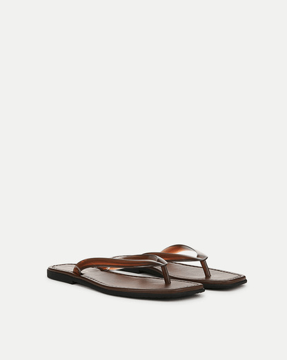 Clea Jelly Flip-Flop Sandal in Hazelwood - Veronica Beard Great Value