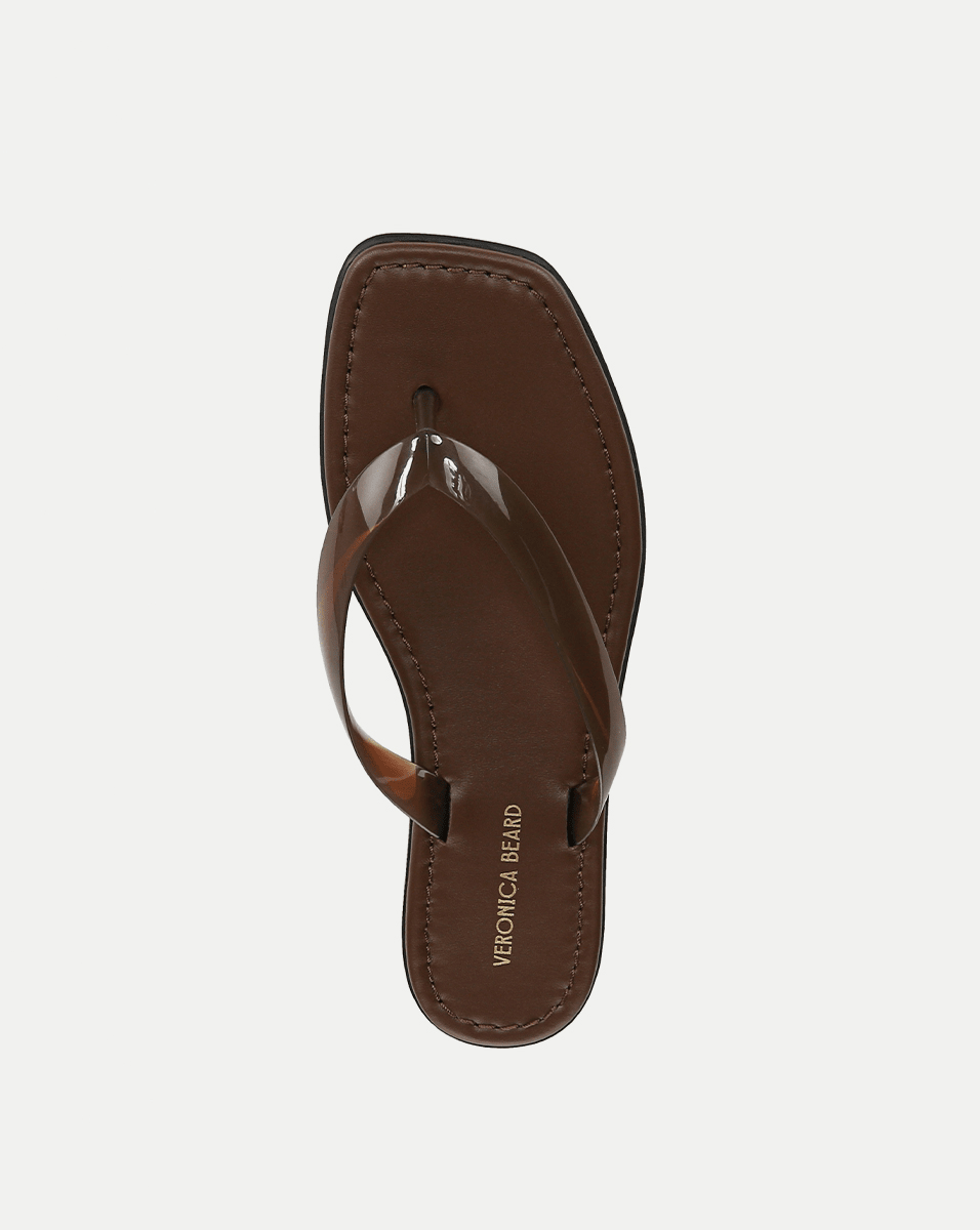 Clea Jelly Flip-Flop Sandal in Hazelwood - Veronica Beard Great Value