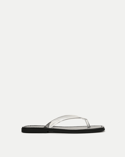 Clea Jelly Flip-Flop Sandal in Clear - Veronica Beard Featured