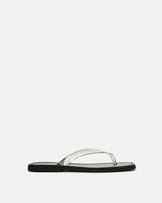 Clea Jelly Flip-Flop Sandal in Clear - Veronica Beard Featured