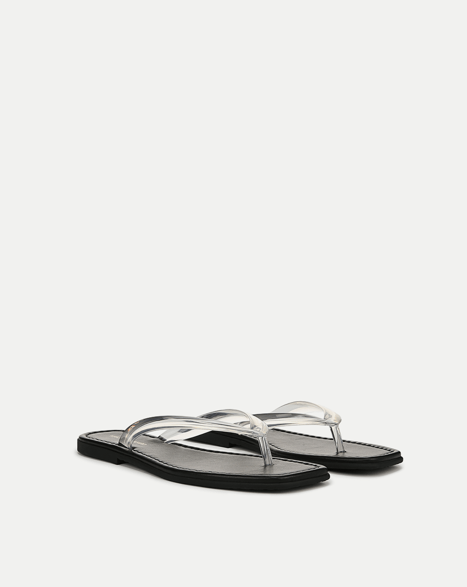 Clea Jelly Flip-Flop Sandal in Clear - Veronica Beard Featured