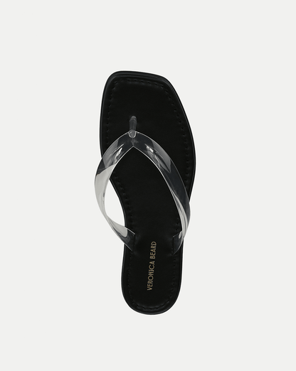 Clea Jelly Flip-Flop Sandal in Clear - Veronica Beard Featured