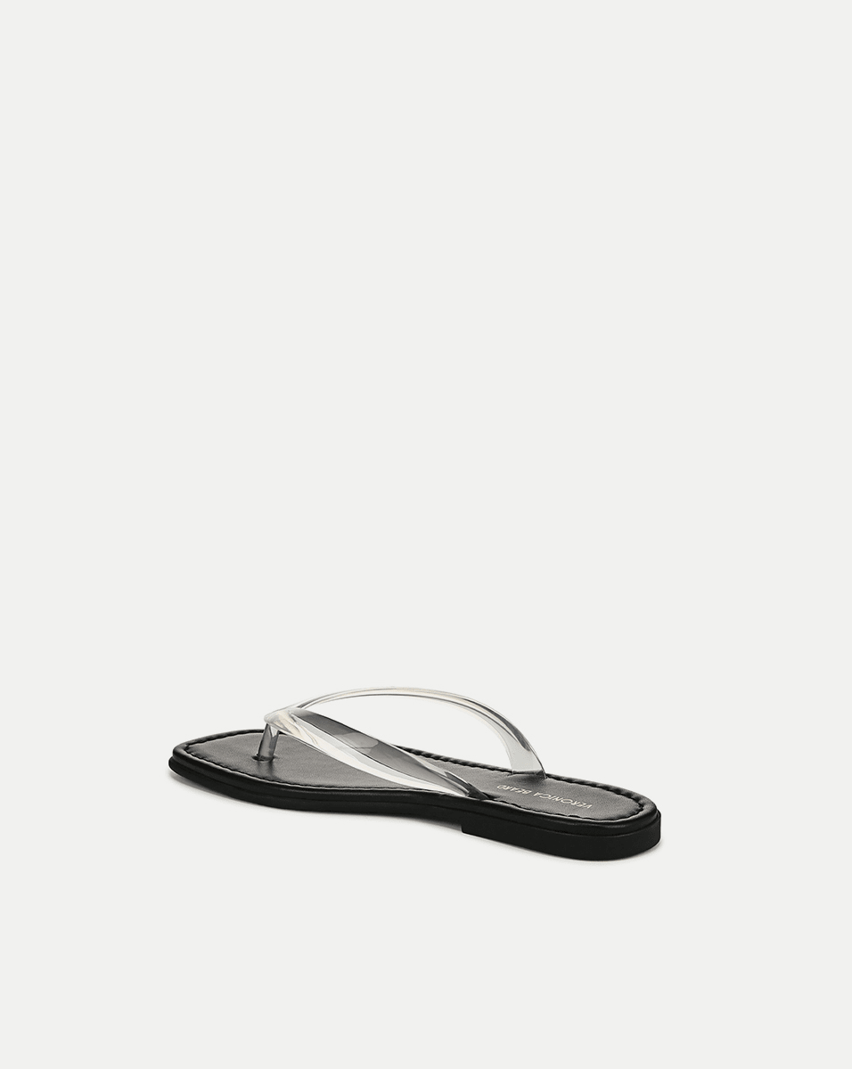 Clea Jelly Flip-Flop Sandal in Clear - Veronica Beard Featured