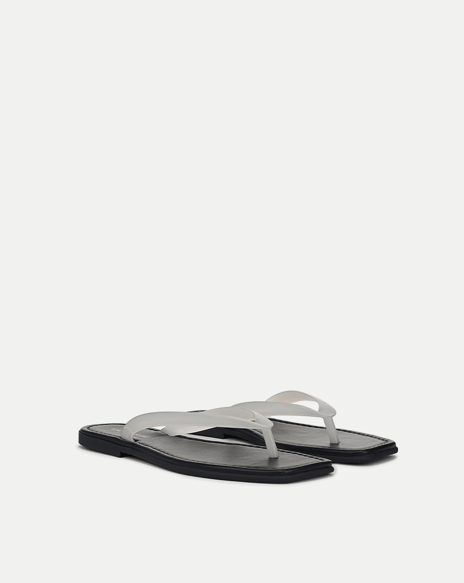 Clea Jelly Flip-Flop Sandal in White - Veronica Beard Featured