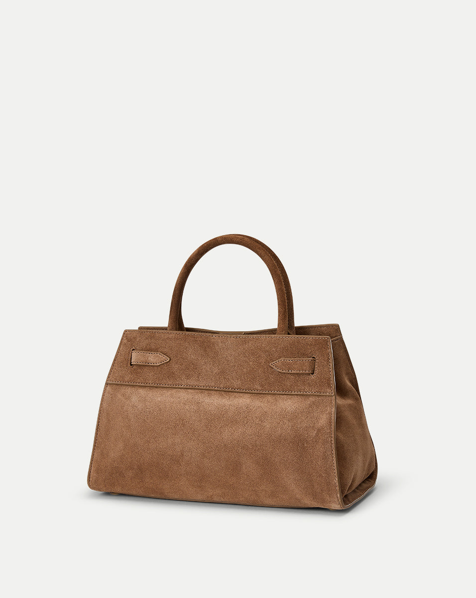 Veronica Beard Suede Dash Bag in Brown Bark - Veronica Beard Essential