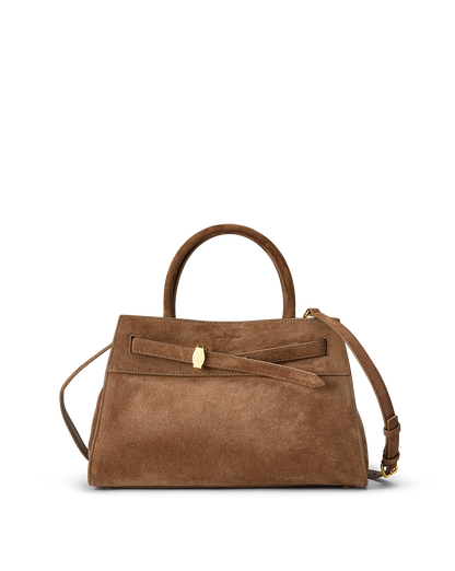 Veronica Beard Suede Dash Bag in Brown Bark - Veronica Beard Essential