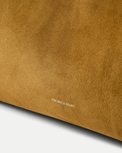 Vida Suede Shoulder Bag in Tan Acorn - Veronica Beard Essential