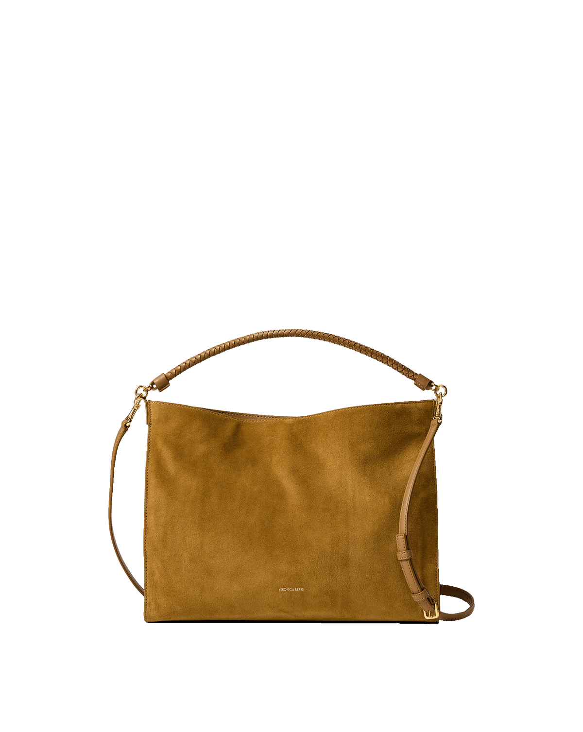 Vida Suede Shoulder Bag in Tan Acorn - Veronica Beard Essential