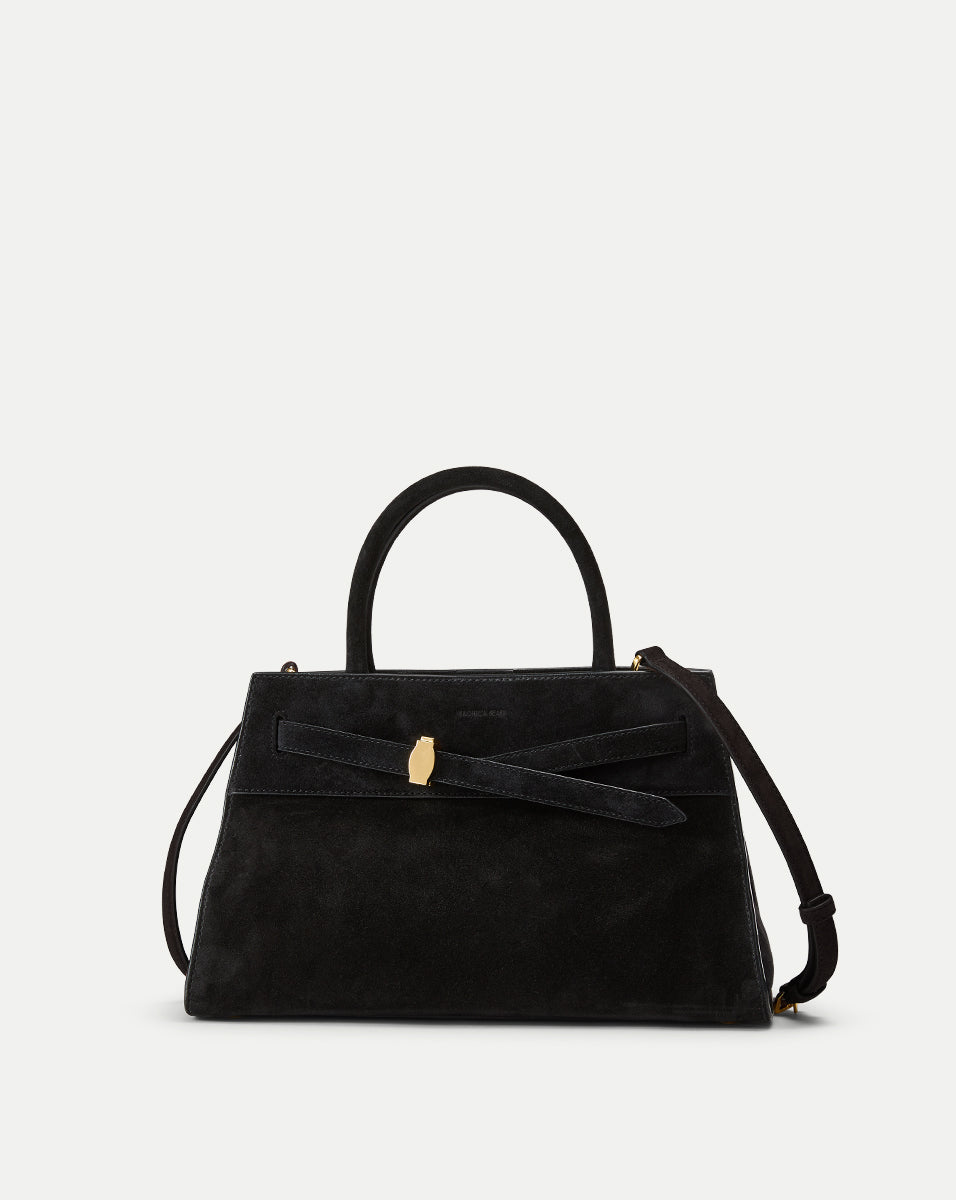 Veronica Beard Suede Dash Bag in Black - Veronica Beard Signature