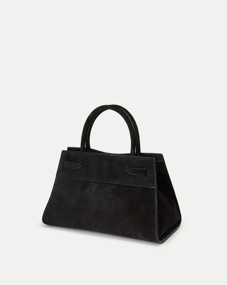 Veronica Beard Suede Dash Bag in Black - Veronica Beard Signature