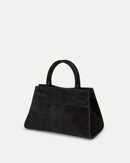 Veronica Beard Suede Dash Bag in Black - Veronica Beard Signature