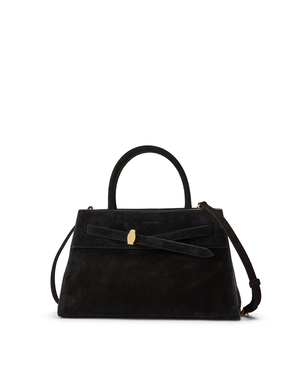 Veronica Beard Suede Dash Bag in Black - Veronica Beard Signature