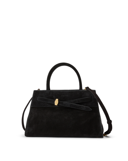 Veronica Beard Suede Dash Bag in Black - Veronica Beard Signature