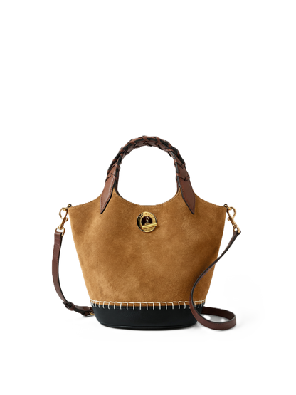 Suede Anchor Bag in Acorn Multi - Veronica Beard Top Pick
