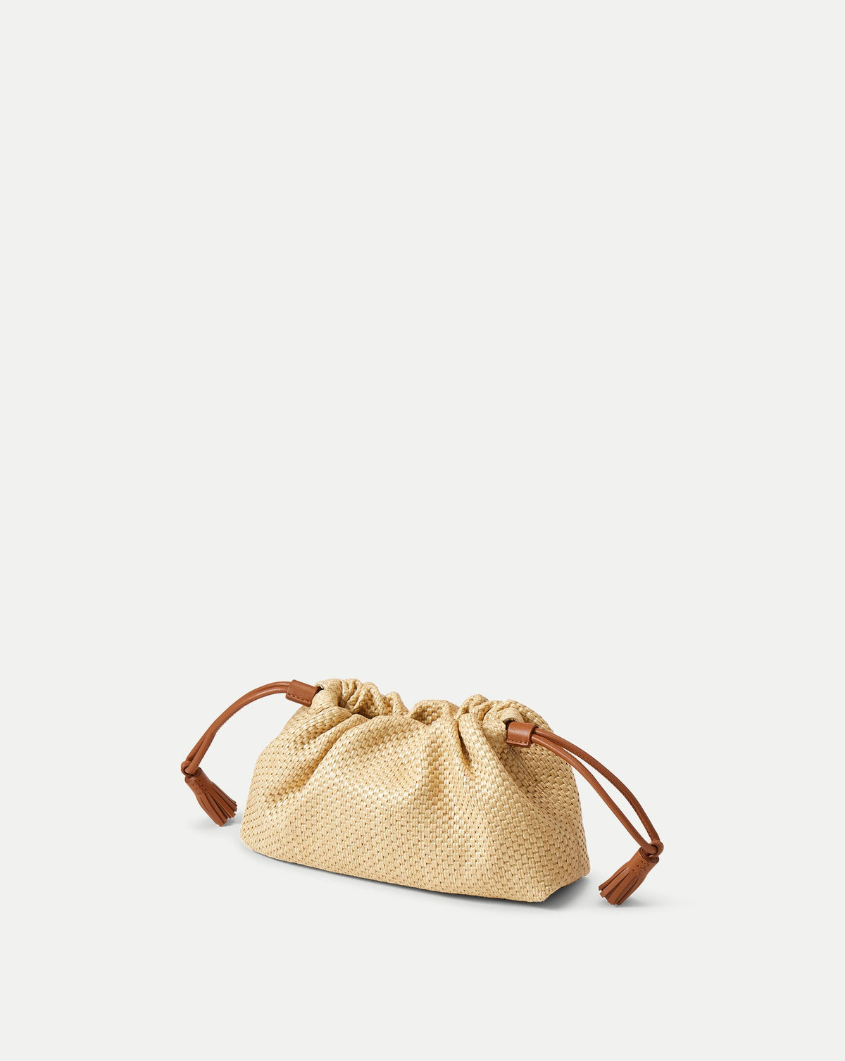 Small Veronica Beard Raffia Stash Bag in Hazelwood/Natural - Veronica Beard Essential