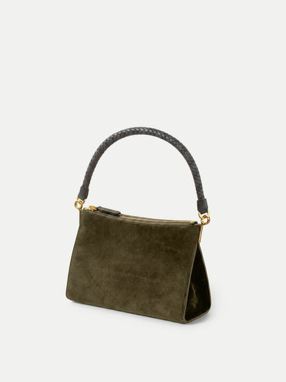 Small Vida Shoulder Bag in Cypress - Veronica Beard Classic