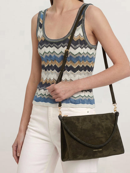 Small Vida Shoulder Bag in Cypress - Veronica Beard Classic