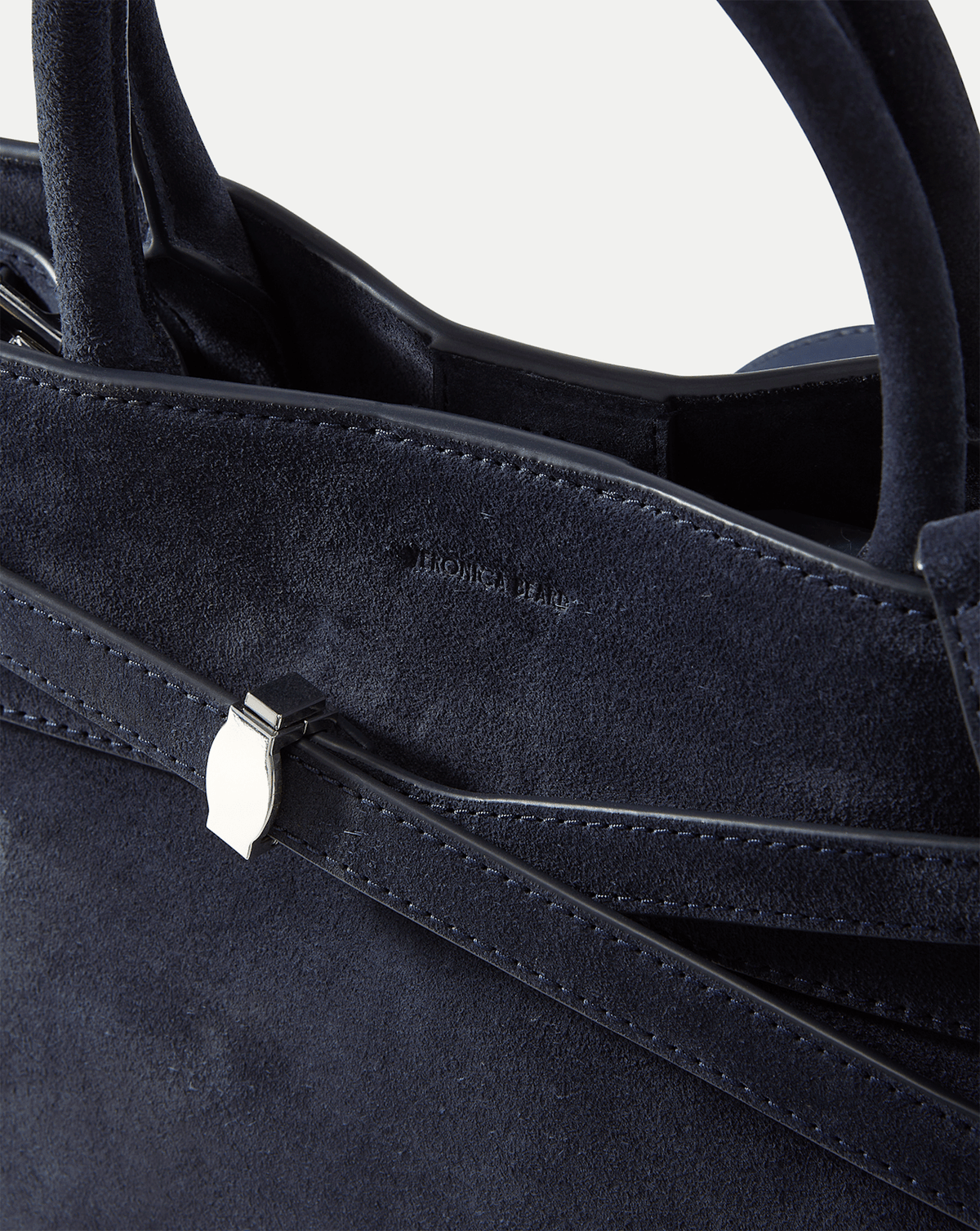 Veronica Beard Dash Bag in Navy Seude - Veronica Beard Exclusive