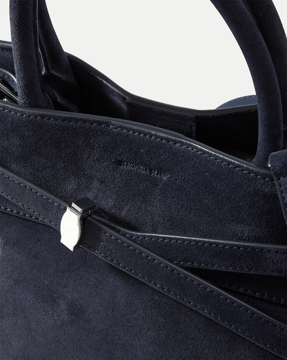 Veronica Beard Dash Bag in Navy Seude - Veronica Beard Exclusive