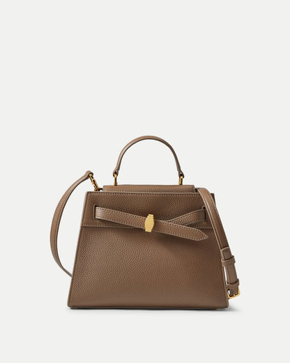 Veronica Beard Dash Top-Handle Bag in Light Brown Bark - Veronica Beard Sale