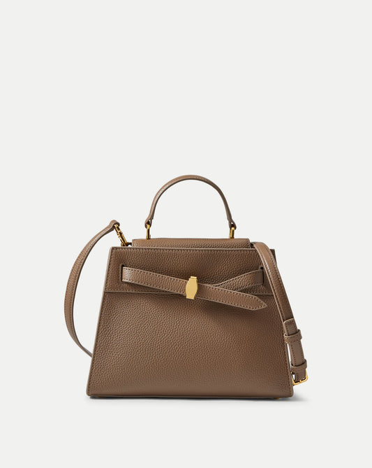Veronica Beard Dash Top-Handle Bag in Light Brown Bark - Veronica Beard Sale