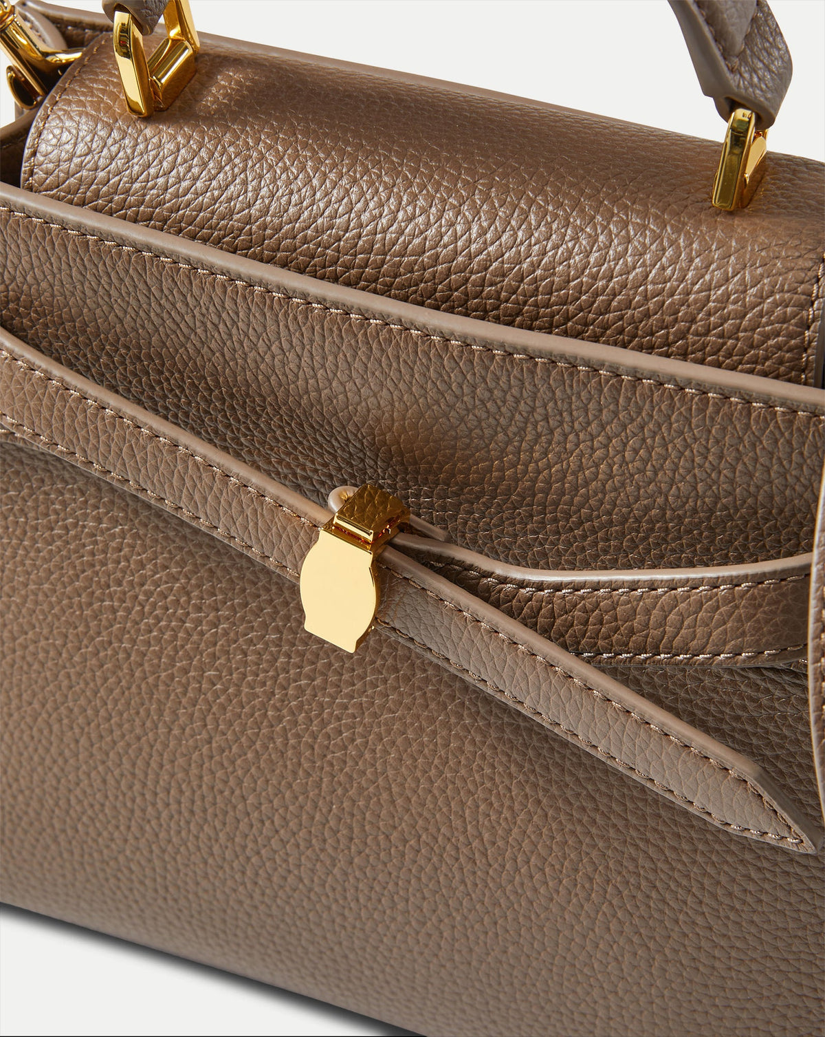 Veronica Beard Dash Top-Handle Bag in Light Brown Bark - Veronica Beard Sale