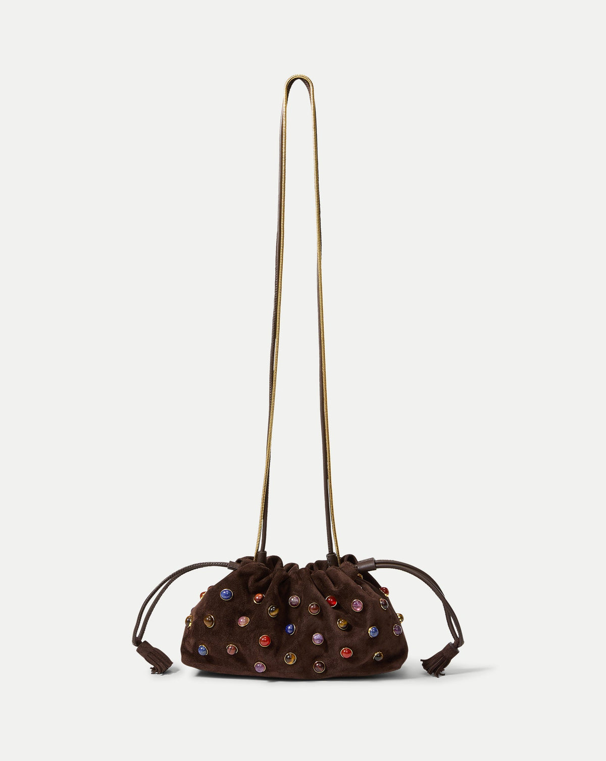 Small Embellished Veronica Beard Stash Bag in Brown - Veronica Beard Best Price