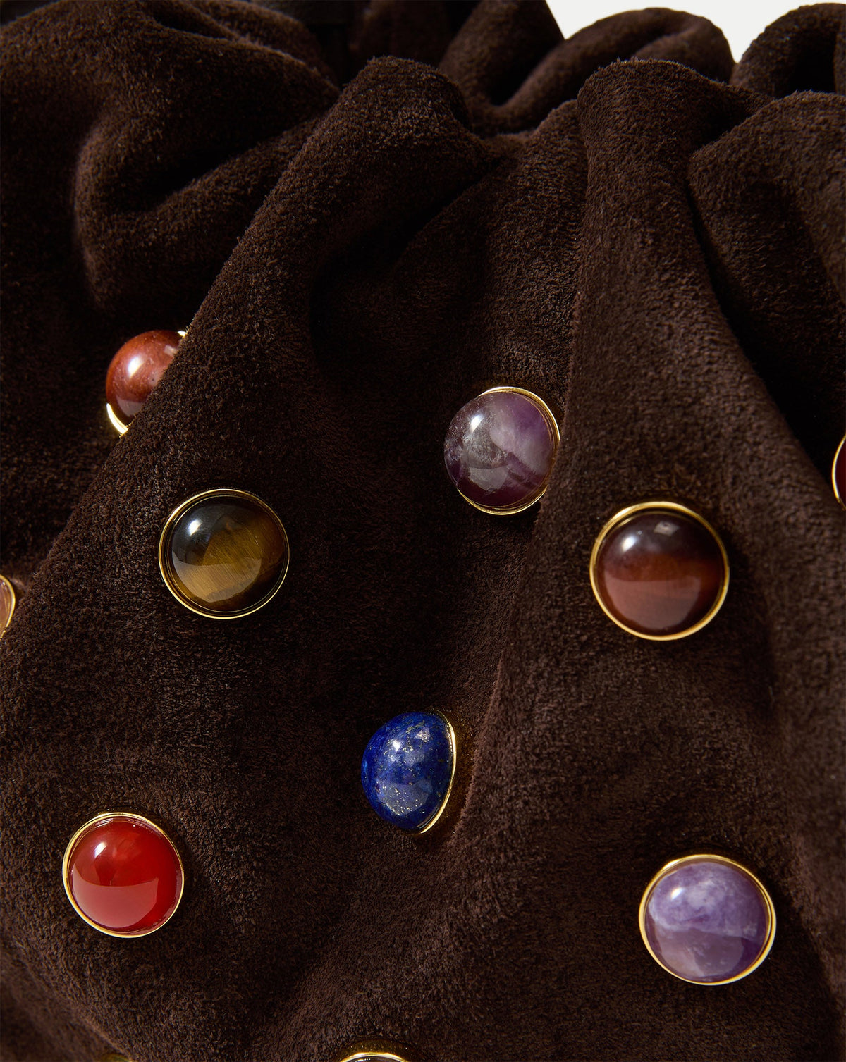 Small Embellished Veronica Beard Stash Bag in Brown - Veronica Beard Best Price