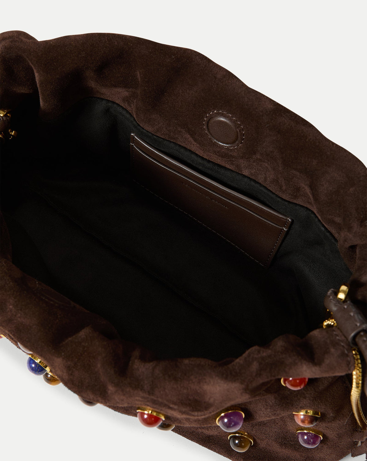 Small Embellished Veronica Beard Stash Bag in Brown - Veronica Beard Best Price