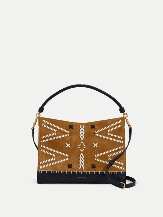 Vida Shoulder Bag in Acorn Multi - Veronica Beard Signature