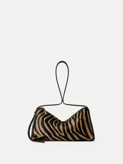 Zebra Calf Hair Prism Bag - Veronica Beard Signature
