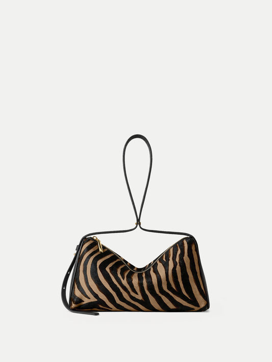 Zebra Calf Hair Prism Bag - Veronica Beard Signature