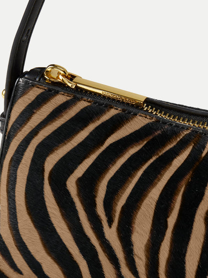 Zebra Calf Hair Prism Bag - Veronica Beard Signature