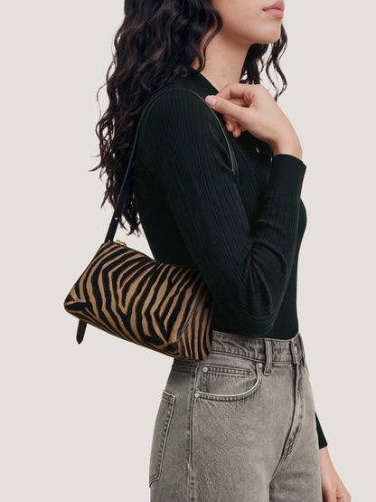 Zebra Calf Hair Prism Bag - Veronica Beard Signature