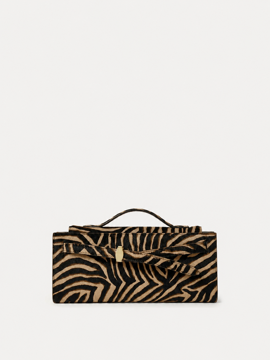 Calf Hair Veronica Beard Dash Clutch in Zebra - Veronica Beard New
