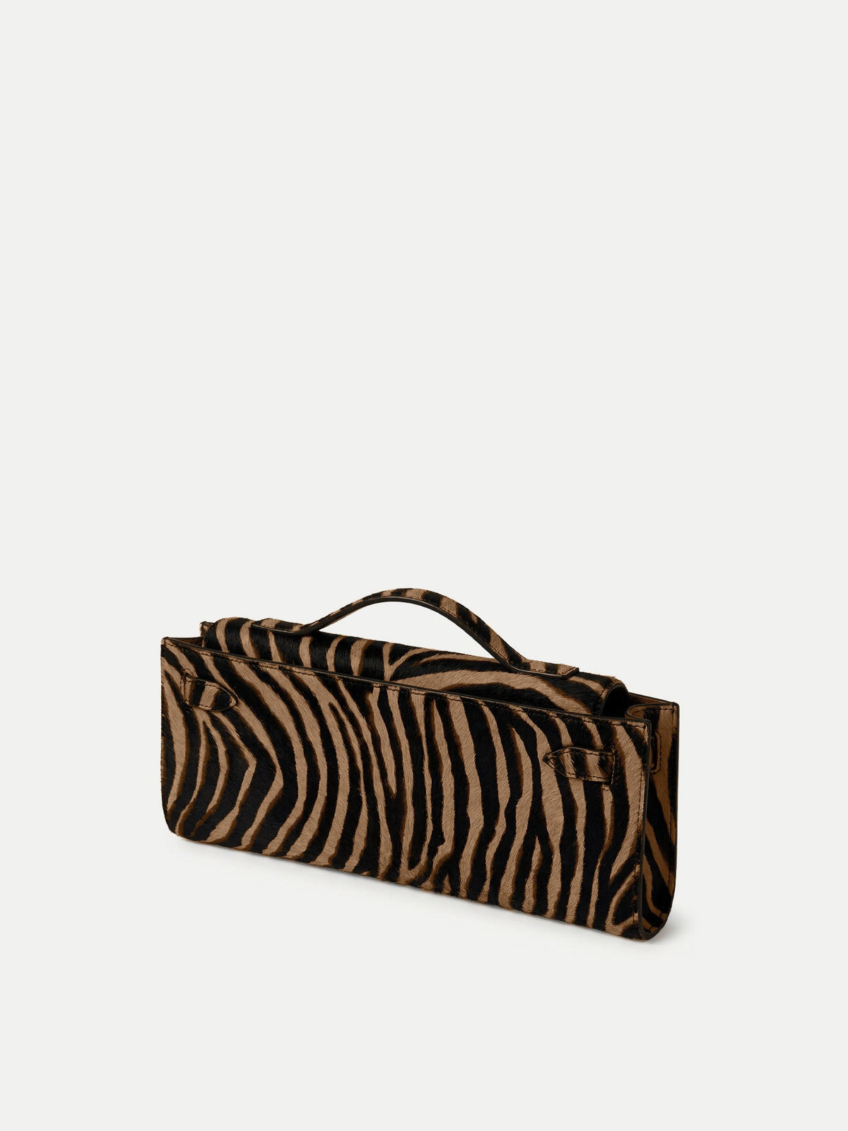 Calf Hair Veronica Beard Dash Clutch in Zebra - Veronica Beard New