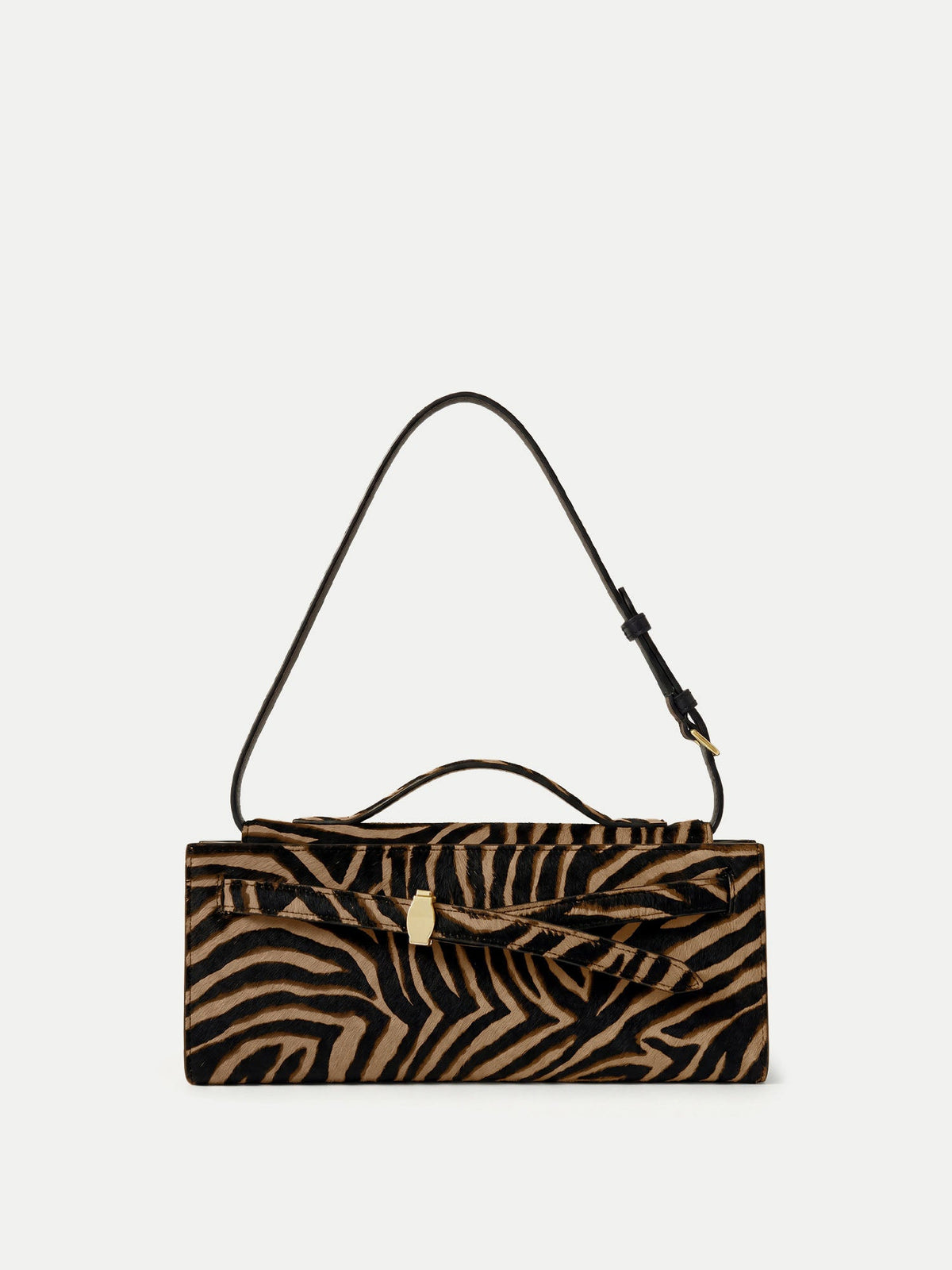 Calf Hair Veronica Beard Dash Clutch in Zebra - Veronica Beard New