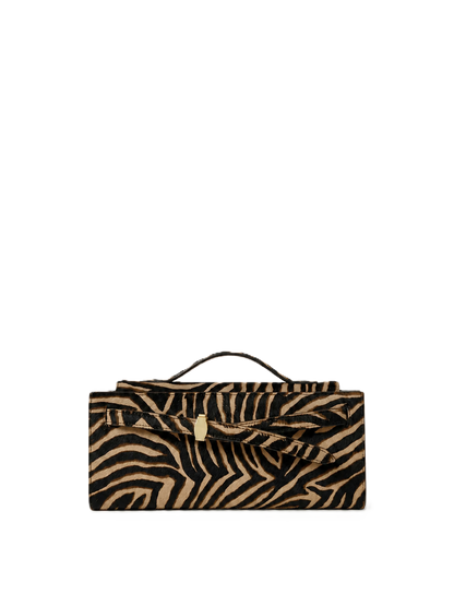Calf Hair Veronica Beard Dash Clutch in Zebra - Veronica Beard New