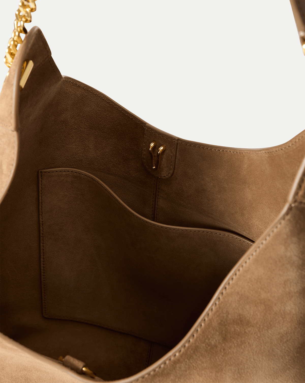 Jour Suede Shoulder Bag in Tan Bark - Veronica Beard Best Price
