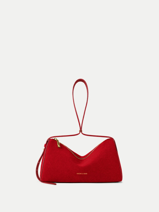 Prism Mini Bag in Red Suede - Veronica Beard Exclusive