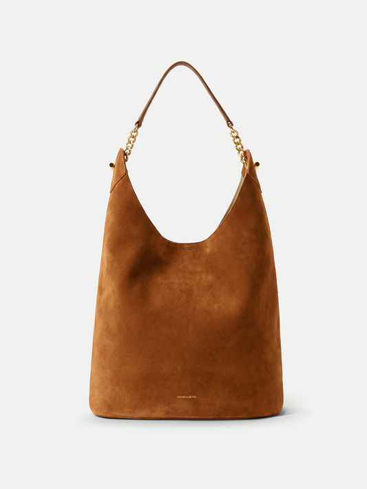 Jour Slouchy Shoulder Bag in Brown - Veronica Beard Best Seller