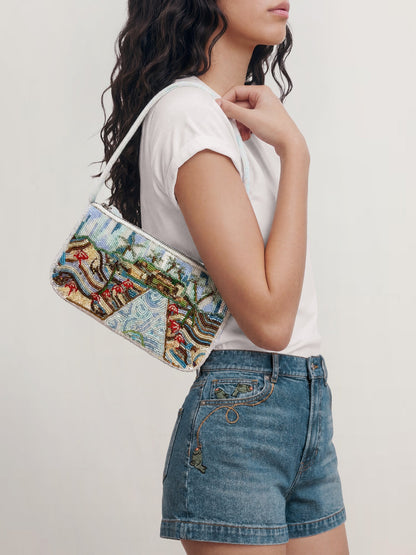 Pauline Beaded Shoulder Bag in Multi - Veronica Beard Great Value